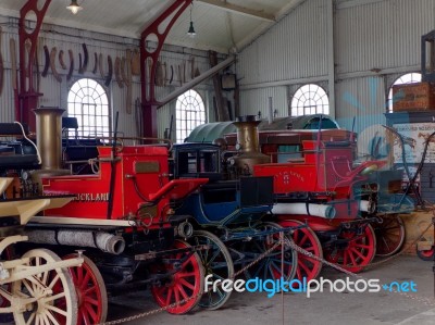 Stanley, County Durham/uk - January 20 :  Old Carriages At The N… Stock Photo