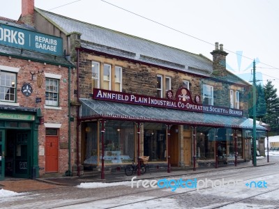 Stanley, County Durham/uk - January 20 : Old Co-op Store At The Stock Photo