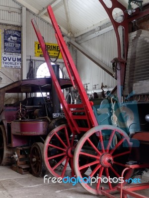 Stanley, County Durham/uk - January 20 :  Old Hand Cart At The N… Stock Photo