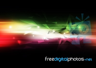 Star And Abstract Background Design Stock Image