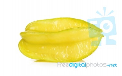 Star Apple Isolated On The White Background Stock Photo