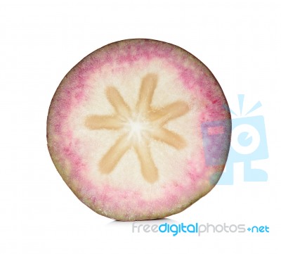 Star Apple Isolated On The White Background Stock Photo