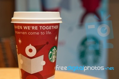 Starbucks Coffee Cup Stock Photo