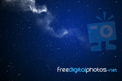 Starry Night Sky Stock Photo