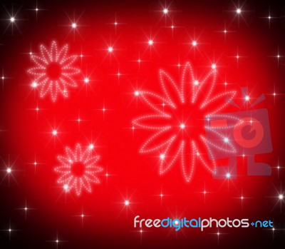 Stars Floral Means Florist Blooming And Flowers Stock Image