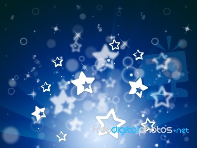 Stars Glow Means Light Burst And Design Stock Image