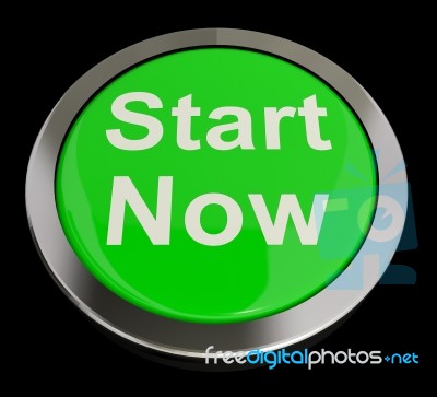 Start Now Button Stock Image