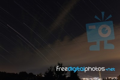 Startrail Stock Photo