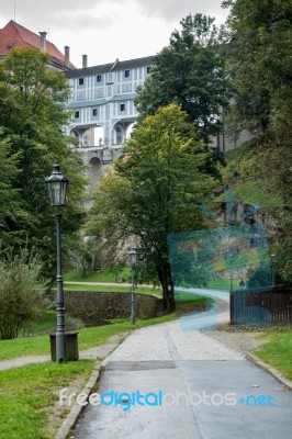 State Castle And Chateau Complex Of Cesky Krumlov Stock Photo