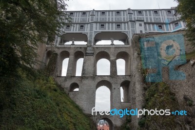 State Castle And Chateau Complex Of Cesky Krumlov Stock Photo