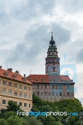 State Castle And Chateau Complex Of Cesky Krumlov Stock Photo