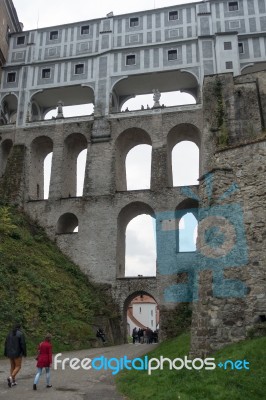 State Castle And Chateau Complex Of Cesky Krumlov Stock Photo