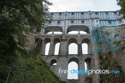 State Castle And Chateau Complex Of Cesky Krumlov Stock Photo