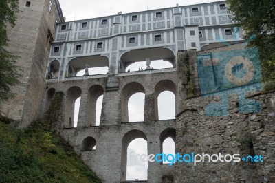 State Castle And Chateau Complex Of Cesky Krumlov Stock Photo