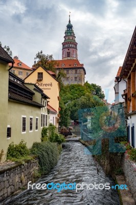 State Castle And Chateau Complex Of Cesky Krumlov Stock Photo