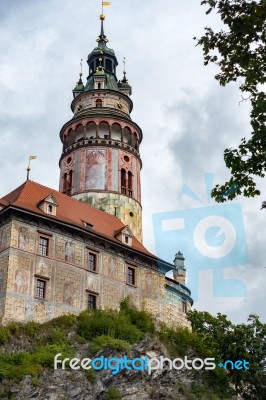 State Castle And Chateau Complex Of Cesky Krumlov Stock Photo