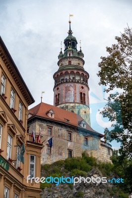 State Castle And Chateau Complex Of Cesky Krumlov Stock Photo