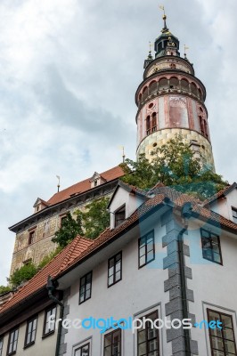 State Castle And Chateau Complex Of Cesky Krumlov Stock Photo