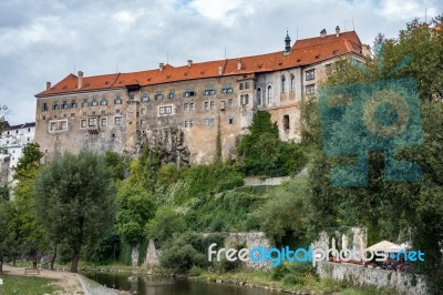 State Castle And Chateau Complex Of Cesky Krumlov Stock Photo