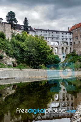 State Castle And Chateau Complex Of Cesky Krumlov Stock Photo