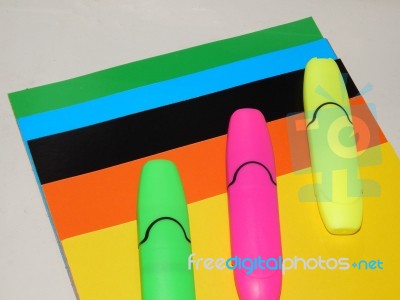 Stationery For Drawing And Sketching Stock Photo