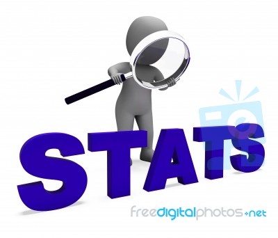 Stats Character Shows Statistics Reports Stat Or Analysis Stock Image