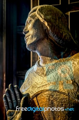 Statue In St Stephans Cathedral In Vienna Stock Photo