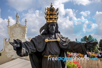 Statue Jasna Gora Monastery In Czestochowa Poland Stock Photo