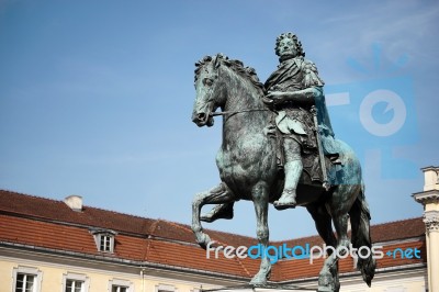 Statue Of Frederic The Great At The Charlottenburg Palace In Ber… Stock Photo