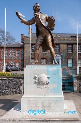 Statue Of Thomas Paine Stock Photo