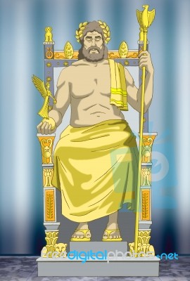 Statue Of Zeus Stock Image