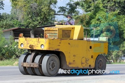 Steamroller Stock Photo