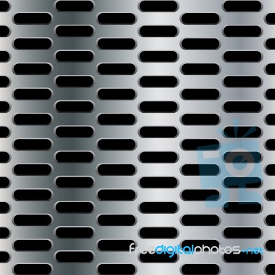 Steel Background With Seamless Ellipse Perforated Carbon Texture Background Stock Image