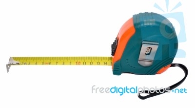 Steel Measuring Tape Stock Photo