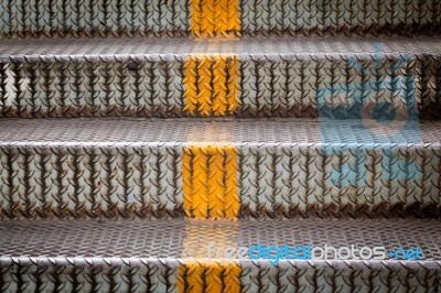 Steel Stairs Stock Photo