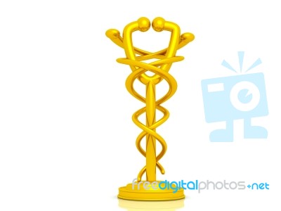 Stethoscope In Medical Sign Model Stock Image