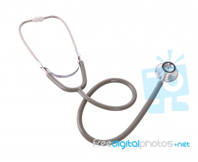 Stethoscope Of Doctor Isolated On White Background Stock Photo