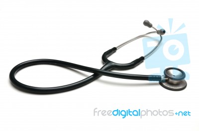 Stethoscope On White Background Stock Photo