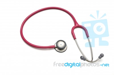 Stethoscope On White Background Stock Photo