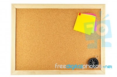 Sticky Note Pinned Stock Photo