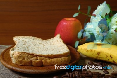 Still Life With Healthy Breakfast Stock Photo