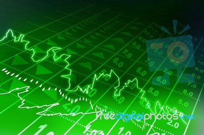 Stock Exchange Graph Stock Image