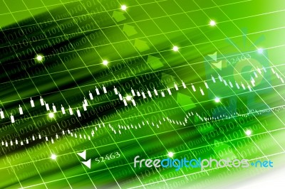 Stock Exchange Graph Stock Image