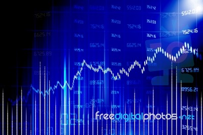 Stock Market Chart Stock Image