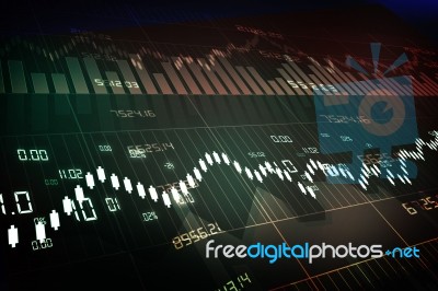 Stock Market Chart Stock Image