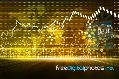 Stock Market Chart Stock Image