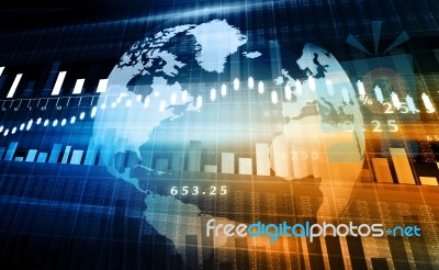 Stock Market Chart Stock Image