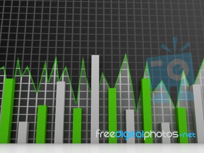 Stock Market Chart. Business Graph Stock Image