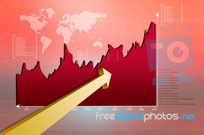 Stock Market Graph Stock Image