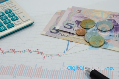 Stock Market Graph Stock Photo